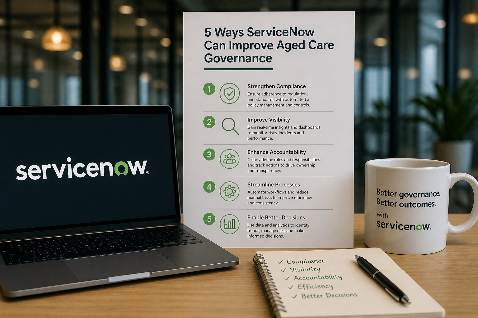 Five ways to improve aged care governance whitepaper cover